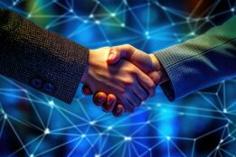 global-network-link-connection-and-graph-chart-of-stock-market-graphic-diagram-digital-technology-internet-communication-teamwork
